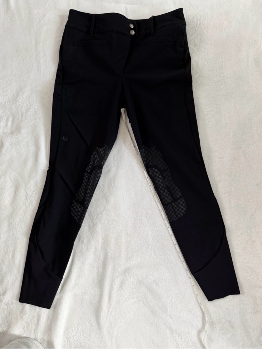 For Horses Black Knee Grip Equestrian Breeches size IT44 (US 28/30)